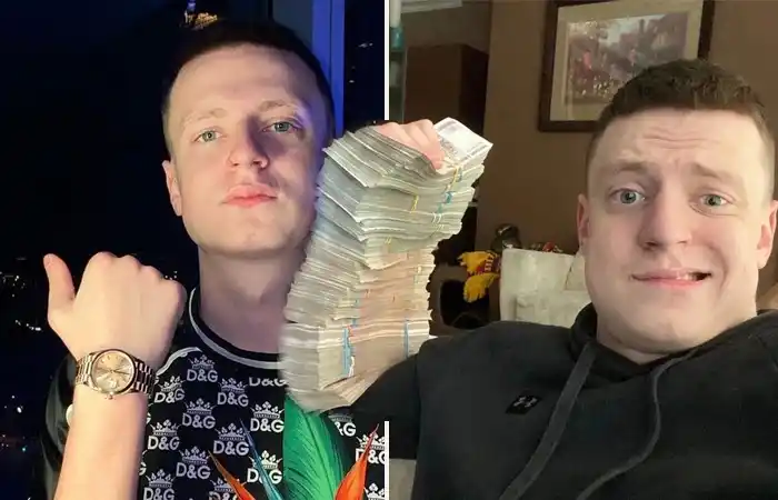 Mellstroy net worth – casual photo with phone interview style setting